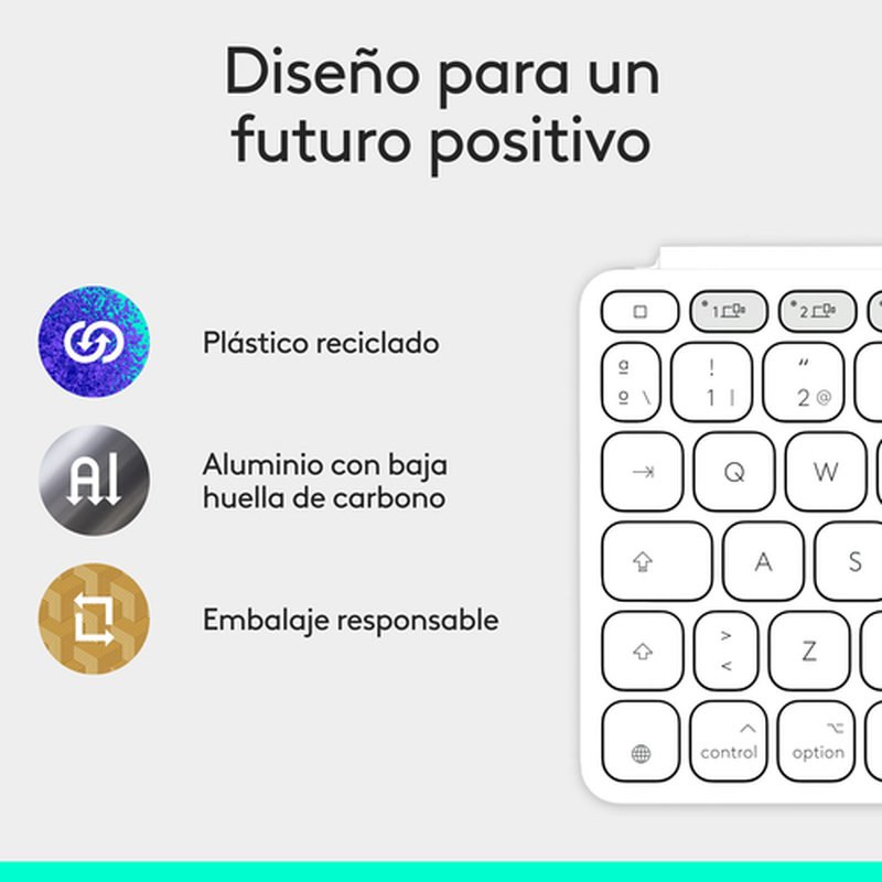 Logitech Keys-To-Go 2, teclado inalámbrico portátil para iPad con tapa integrada, estilizado y compacto, para iPad, iPhone, Mac y Apple TV, para alternar fácilmente entre dispositivos, Gris - Imagen 7