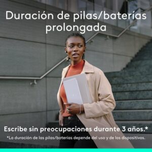 Logitech Keys-To-Go 2, teclado inalámbrico portátil para iPad con tapa integrada, estilizado y compacto, para iPad, iPhone, Mac y Apple TV, para alternar fácilmente entre dispositivos, Gris