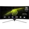 MSI MAG 345CQR pantalla para PC 86,4 cm (34") 3440 x 1440 Pixeles UltraWide Dual Quad HD Negro