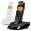Motorola S12 Duo Teléfono DECT Identificador de llamadas Negro, Blanco Motorola S12 Duo Teléfono DECT Identificador de llamadas Negro, Blanco