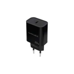 Nanocable Cargador USB-C PD 20W, Negro