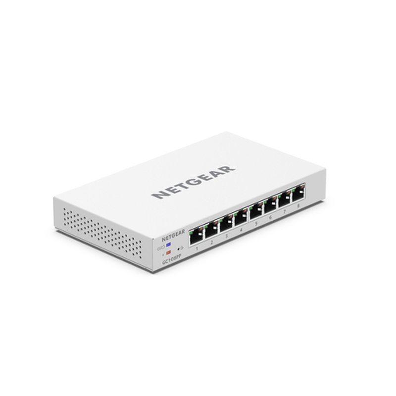 NETGEAR GC108PP Gestionado L2/L3/L4 Gigabit Ethernet (10/100/1000) Energía sobre Ethernet (PoE) Blanco - Imagen 3