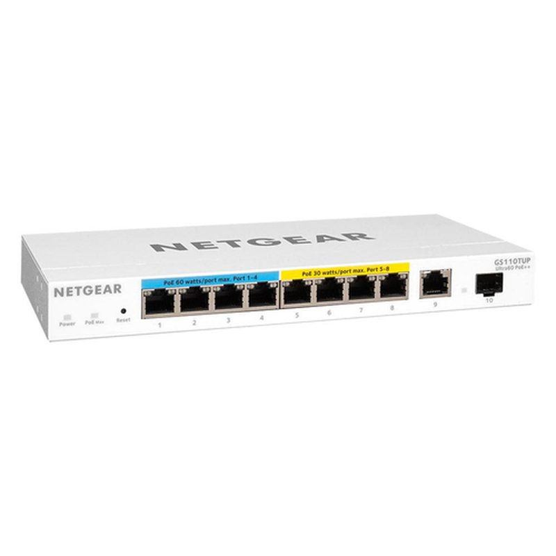 NETGEAR GS110TUP Gestionado L2/L3 Gigabit Ethernet (10/100/1000) Energía sobre Ethernet (PoE) Blanco - Imagen 5