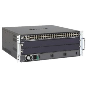 NETGEAR M6100-44G3-POE+ Gestionado L2/L3/L4 Gigabit Ethernet (10/100/1000) Energía sobre Ethernet (PoE) 4U Negro, Gris