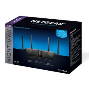 NETGEAR Nighthawk AX5400 router inalámbrico Gigabit Ethernet Doble banda (2,4 GHz / 5 GHz) Negro