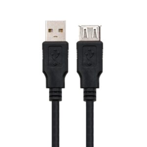 Alternative view of Nanocable CABLE USB 2.0, TIPO A/M-A/H, NEGRO, 1.8 M