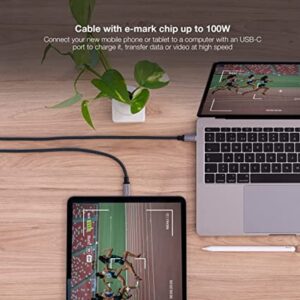 Nanocable Cable USB 3.1 Gen2 10Gbps 5A, 4K/60Hz, USB-C/M-USB-C/M, Gris/Negro, 2 m