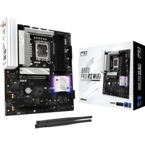 PLACA ASROCK B860 PRO RS WIFI,INTEL,1851,B860,4DDR5,256GB,1HDMI+1DP,4SATA3+2M.2,2.5GBLAN,WIFI6E+BT5.3,8USB3.2+2USB TYPE-C,ATX