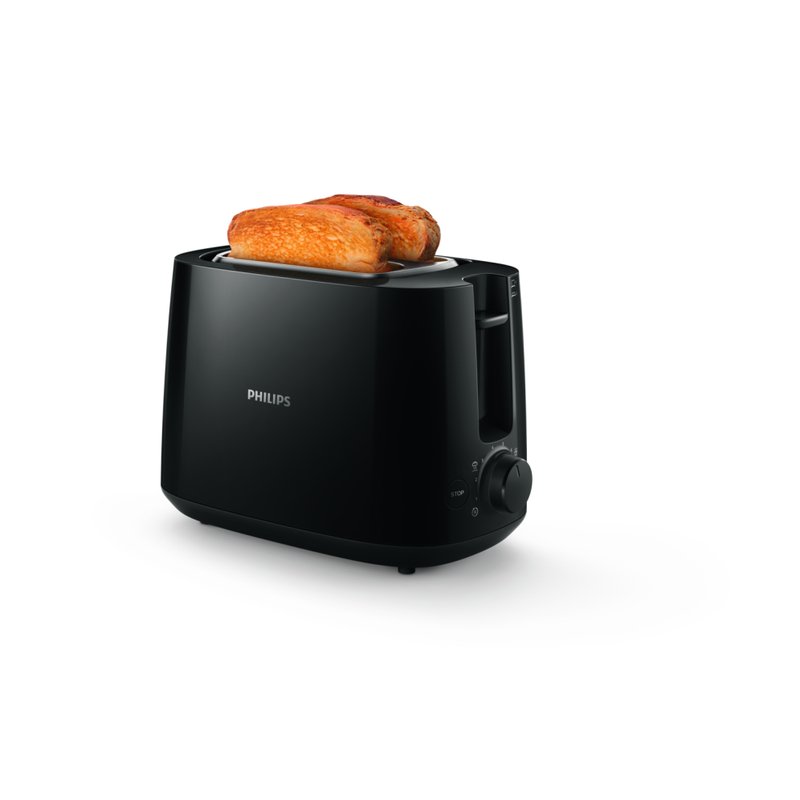 Philips Daily Collection HD2581/90 Tostadora: 2 rebanadas, ranura ancha, negro Philips Daily Collection HD2581/90 Tostadora: 2 rebanadas, ranura ancha, negro