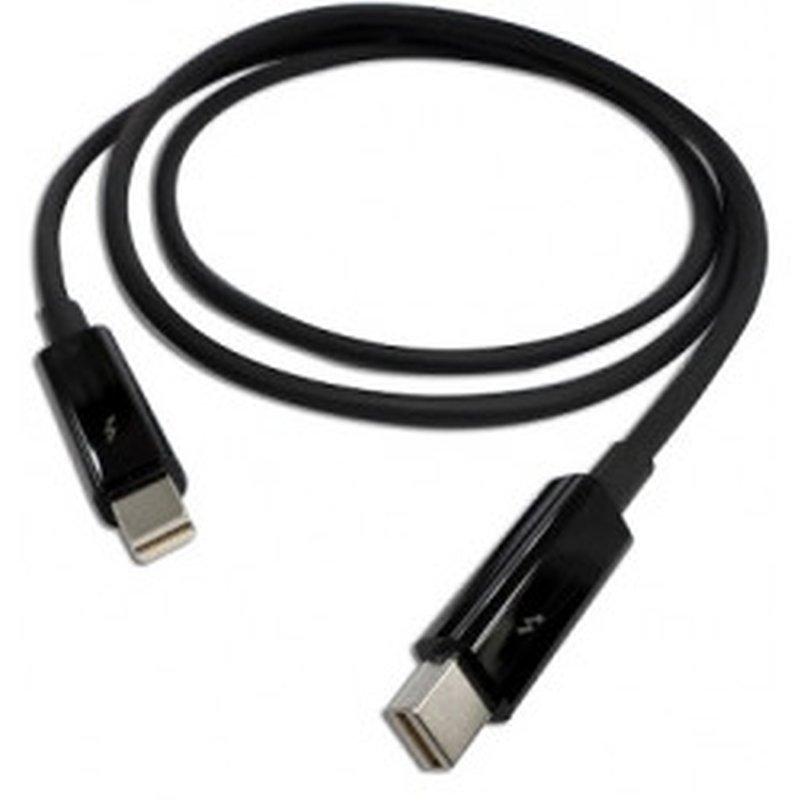 QNAP CAB-TBT10M cable Thunderbolt 1 m Negro QNAP CAB-TBT10M cable Thunderbolt 1 m Negro