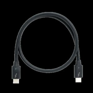 QNAP CAB-TBT4-0M5 cable Thunderbolt 0,5 m 40 Gbit/s Negro