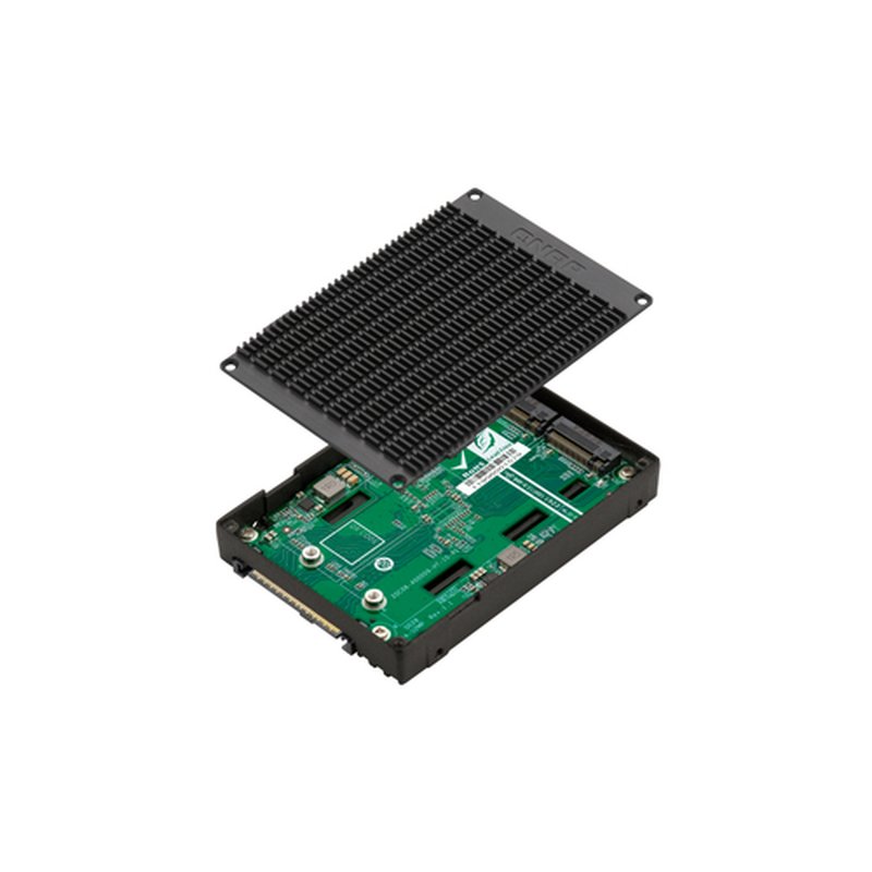 QNAP QDA-U2MP caja para disco duro externo Caja externa para unidad de estado sólido (SSD) Negro M.2 - Imagen 7