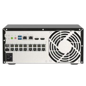 QNAP QGD-3014-16PT-8G switch Gestionado Gigabit Ethernet (10/100/1000) Energía sobre Ethernet (PoE) Negro