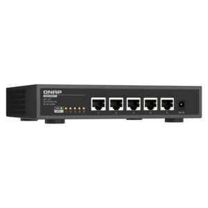 QNAP QSW-3205-5T switch No administrado 10G Ethernet (100/1000/10000) Escritorio Negro