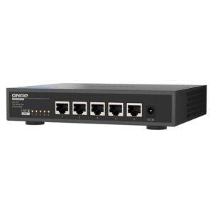 QNAP QSW-3205-5T switch No administrado 10G Ethernet (100/1000/10000) Escritorio Negro