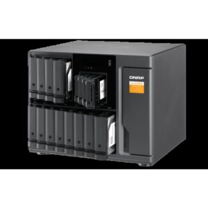 QNAP TL-D1600S caja para disco duro externo Carcasa de disco duro/SSD Negro, Gris 2.5/3.5"