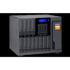 QNAP TL-D1600S caja para disco duro externo Carcasa de disco duro/SSD Negro, Gris 2.5/3.5"