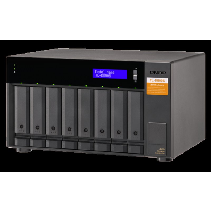 QNAP TL-D800S caja para disco duro externo Carcasa de disco duro/SSD Negro, Gris 2.5/3.5" - Imagen 10