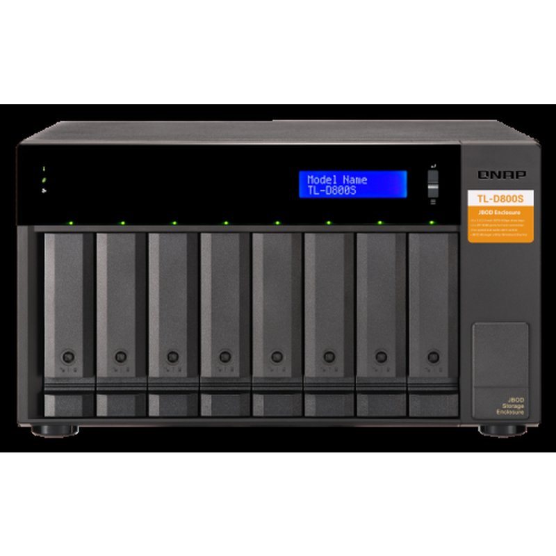 QNAP TL-D800S caja para disco duro externo Carcasa de disco duro/SSD Negro, Gris 2.5/3.5" - Imagen 2