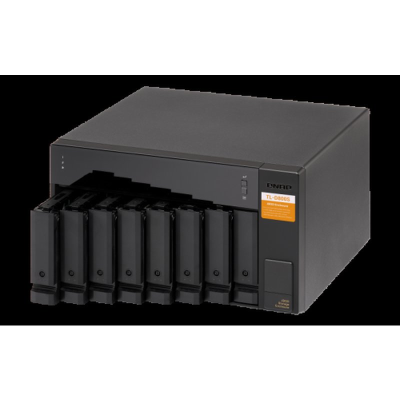 QNAP TL-D800S caja para disco duro externo Carcasa de disco duro/SSD Negro, Gris 2.5/3.5" - Imagen 3