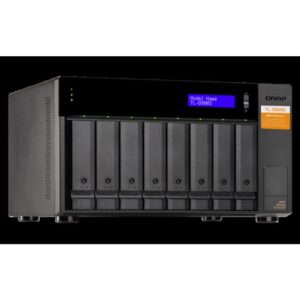 QNAP TL-D800S caja para disco duro externo Carcasa de disco duro/SSD Negro, Gris 2.5/3.5"