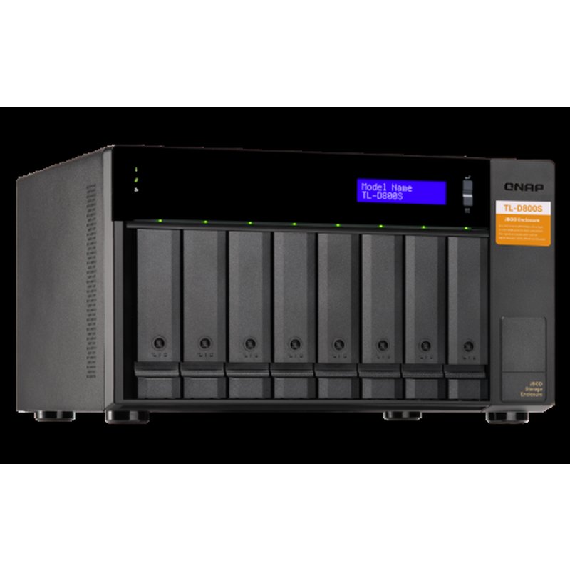 QNAP TL-D800S caja para disco duro externo Carcasa de disco duro/SSD Negro, Gris 2.5/3.5" - Imagen 6