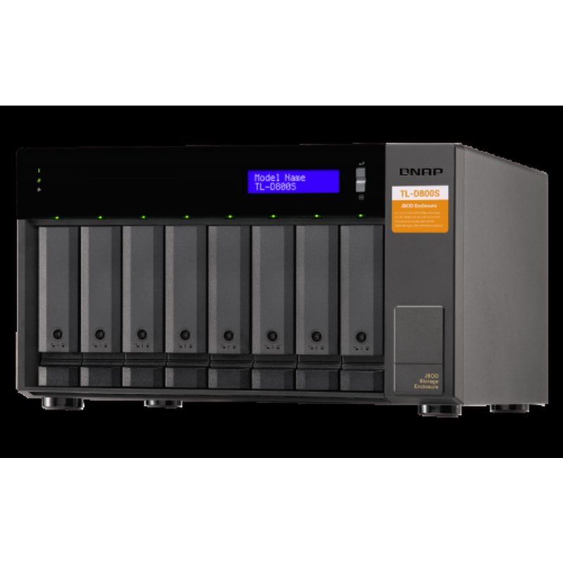 QNAP TL-D800S caja para disco duro externo Carcasa de disco duro/SSD Negro, Gris 2.5/3.5" - Imagen 7