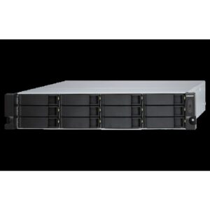 QNAP TL-R1200S-RP caja para disco duro externo Carcasa de disco duro/SSD Negro, Gris 2.5/3.5"