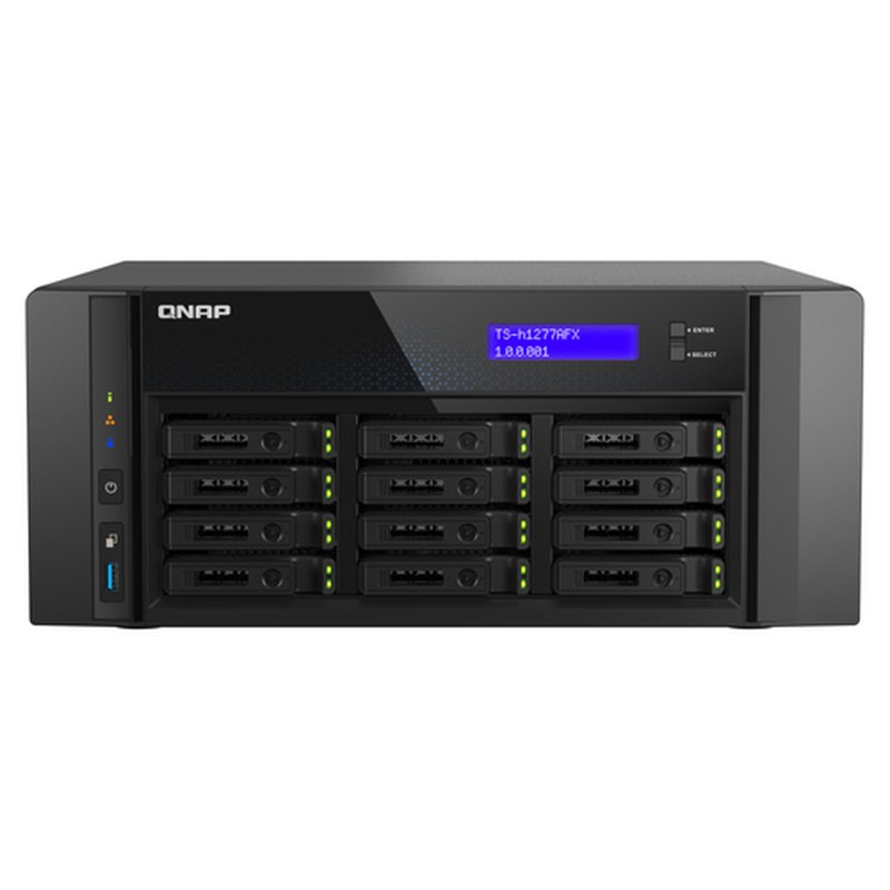 QNAP TS-H1277AFX-R7-32G servidor de almacenamiento NAS Torre AMD Ryzen™ 7 32 GB DDR5 0 TB QuTS hero Negro - Imagen 2