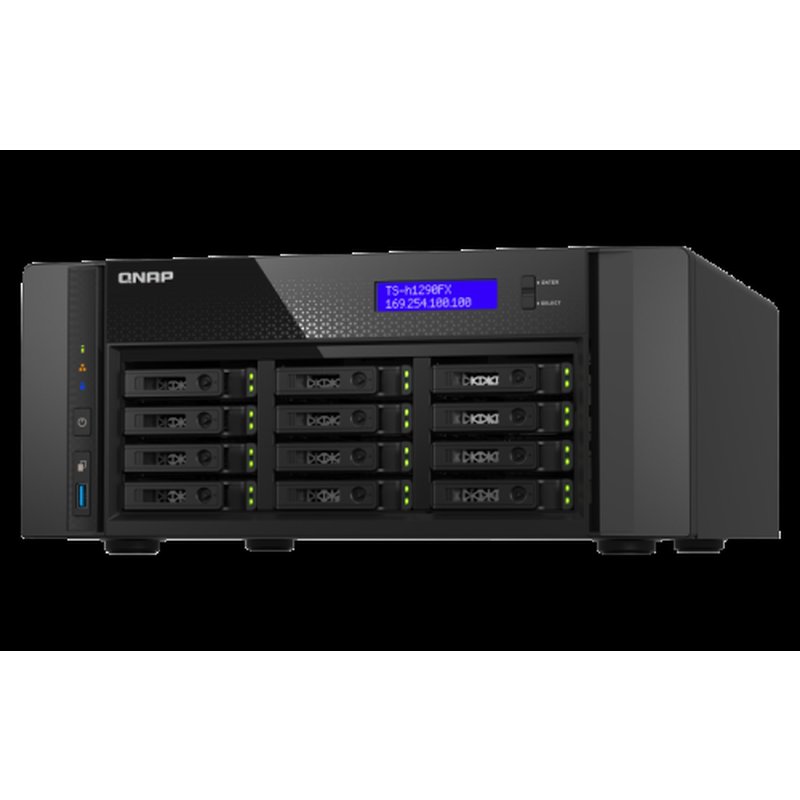 QNAP TS-h1290FX NAS Torre Ethernet Negro 7302P QNAP TS-h1290FX NAS Torre Ethernet Negro 7302P