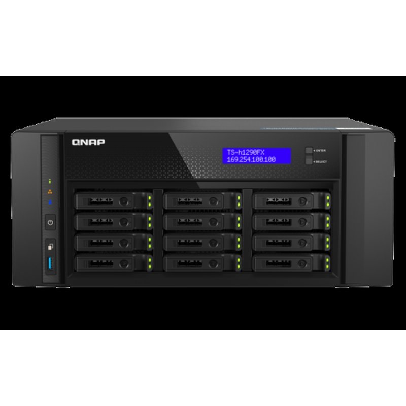 QNAP TS-h1290FX NAS Torre Ethernet Negro 7302P QNAP TS-h1290FX NAS Torre Ethernet Negro 7302P - Imagen 2