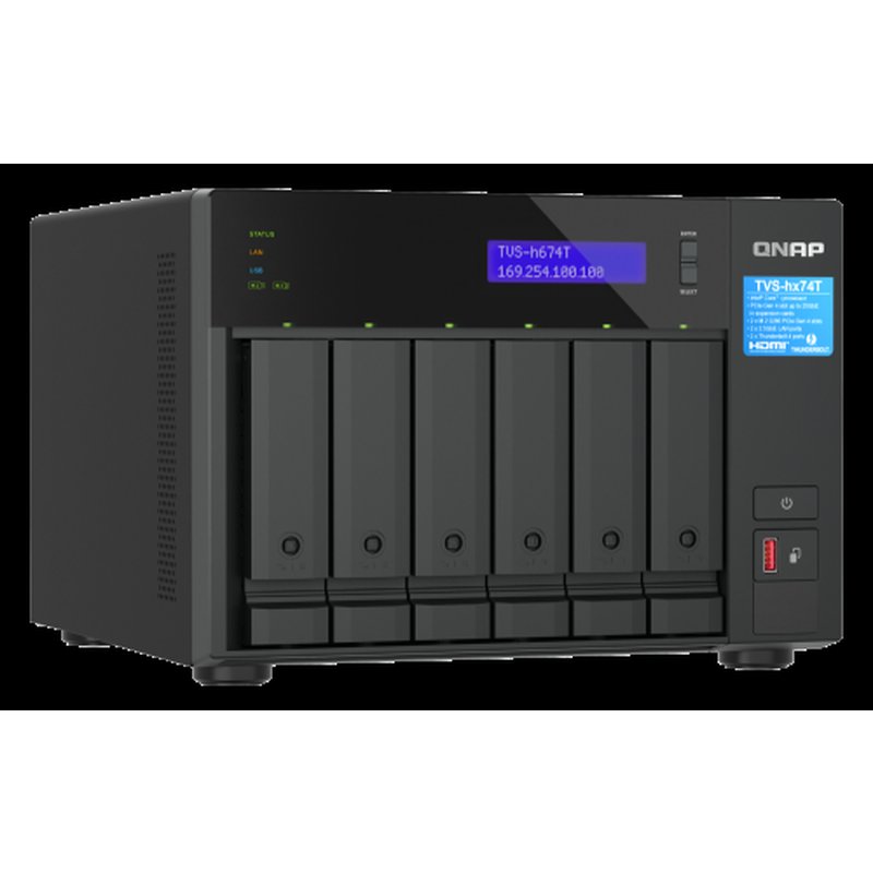 QNAP TVS-H674T-I5-32G servidor de almacenamiento NAS Torre Ethernet Negro i5-12400 QNAP TVS-H674T-I5-32G servidor de almacenamiento NAS Torre Ethernet Negro i5-12400 - Imagen 3