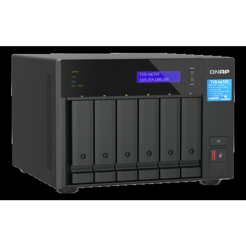 QNAP TVS-H674T-I5-32G servidor de almacenamiento NAS Torre Ethernet Negro i5-12400 QNAP TVS-H674T-I5-32G servidor de almacenamiento NAS Torre Ethernet Negro i5-12400 - Imagen 4