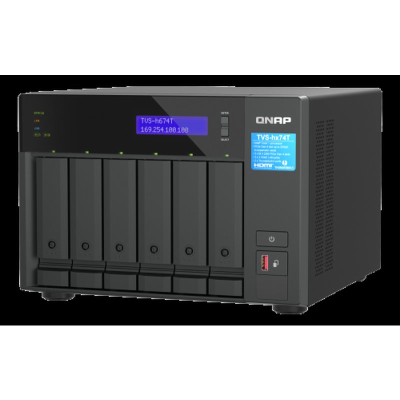 QNAP TVS-H674T-I5-32G servidor de almacenamiento NAS Torre Ethernet Negro i5-12400 QNAP TVS-H674T-I5-32G servidor de almacenamiento NAS Torre Ethernet Negro i5-12400 - Imagen 5