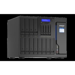 Alternative view of QNAP TVS-h1688X NAS Torre Ethernet Negro W-1250