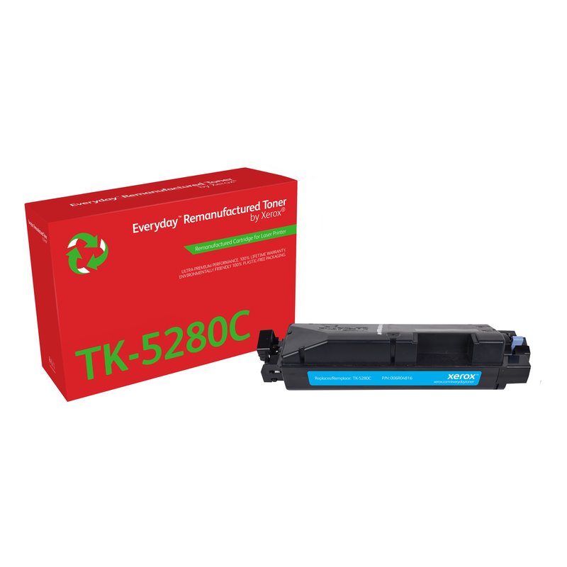Remanufacturado Everyday Tóner Everyday™ Cian remanufacturado de Xerox es compatible con Kyocera TK-5280C, Capacidad estándar Remanufacturado Everyday Tóner Everyday™ Cian remanufacturado de Xerox es compatible con Kyocera TK-5280C, Capacidad estándar