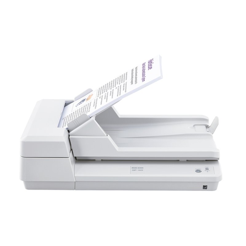 Ricoh SP-1425 Escáner de superficie plana y alimentador automático de documentos (ADF) 600 x 600 DPI A4 Blanco