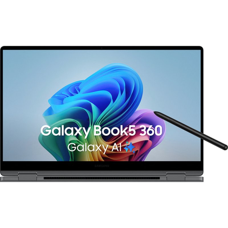 Samsung Galaxy Book5 360 Intel Core Ultra 5 226V Portátil 39,6 cm (15.6") Pantalla táctil Full HD 16 GB LPDDR5x-SDRAM 512 GB SSD Wi-Fi 7 (802.11be) Windows 11 Pro Gris Samsung Galaxy Book5 360 Intel Core Ultra 5 226V Portátil 39,6 cm (15.6") Pantalla táctil Full HD 16 GB LPDDR5x-SDRAM 512 GB SSD Wi-Fi 7 (802.11be) Windows 11 Pro Gris