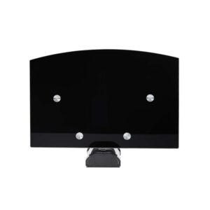 StarTech.com 1B-WALL-MOUNT-SHELF estante para equipo av Negro Vidrio templado
