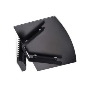 StarTech.com 1B-WALL-MOUNT-SHELF estante para equipo av Negro Vidrio templado