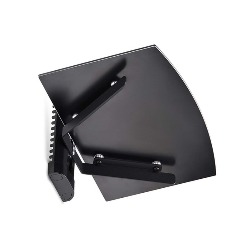 StarTech.com 1B-WALL-MOUNT-SHELF estante para equipo av Negro Vidrio templado - Imagen 6