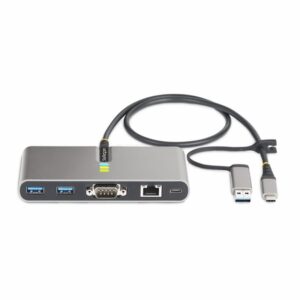 StarTech.com 5G2A1SGBB-USB-C-HUB base para portátil y replicador de puertos Alámbrico USB 3.2 Gen 1 (3.1 Gen 1) Type-C Gris