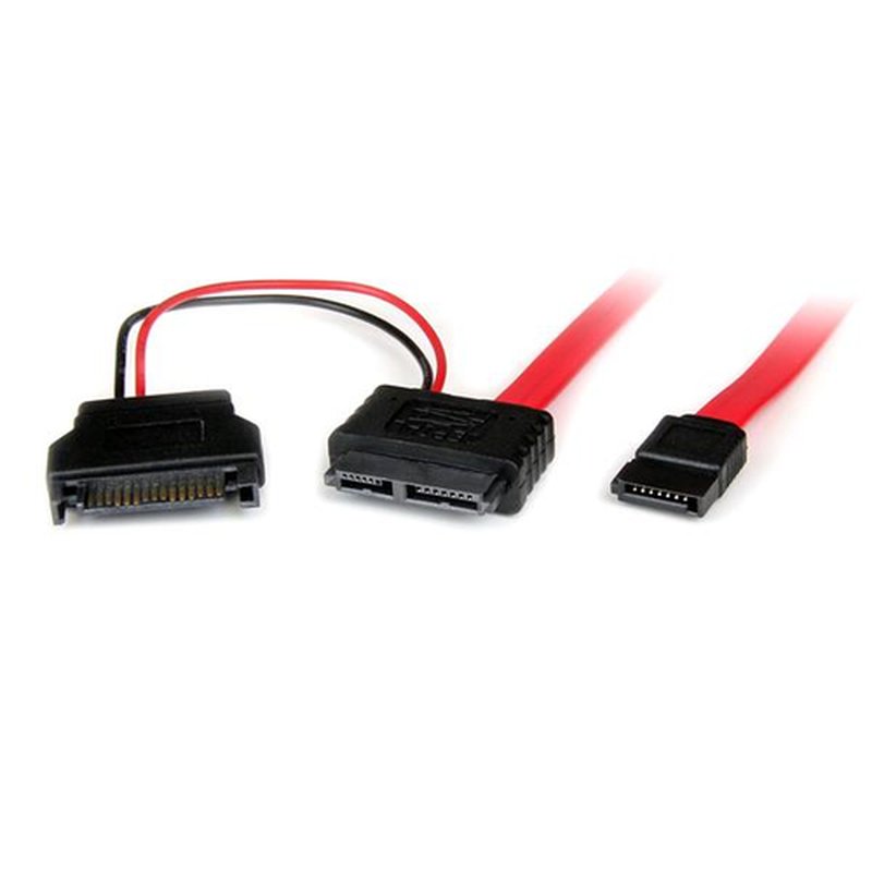 StarTech.com Adaptador Cable de 50cm SATA Slimline Línea Delgada 13 Pines a Molex Macho LP4 y SATA