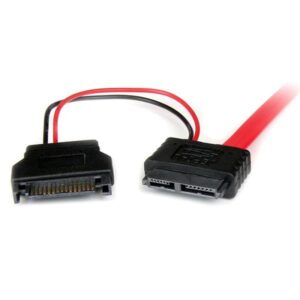 Alternative view of StarTech.com Adaptador Cable de 50cm SATA Slimline Línea Delgada 13 Pines a Molex Macho LP4 y SATA