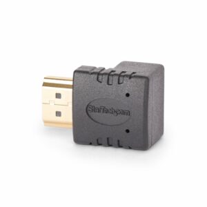 StarTech.com Adaptador HDMI 2.0 Acodado Hacia Arriba - Macho a Hembra - Adaptador HDMI en Ángulo Recto - Ahorrador de Puertos HDMI de Alta Velocidad 4K 60Hz