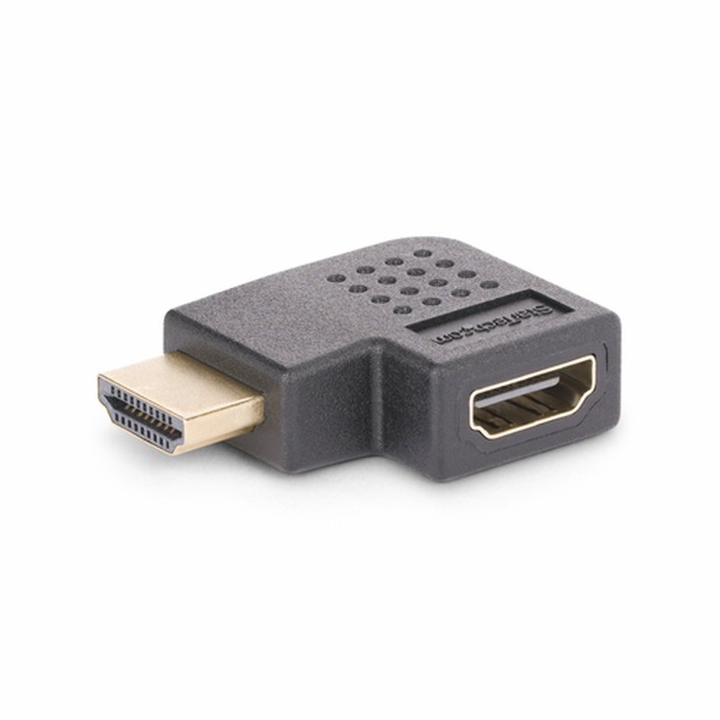 StarTech.com Adaptador HDMI 2.0 Acodado a la Derecha - Macho a Hembra - Adaptador HDMI en Ángulo Recto - Ahorrador de Puertos HDMI de Alta Velocidad 4K 60Hz