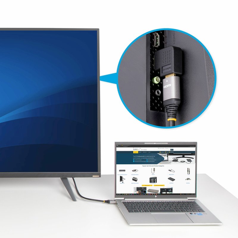 StarTech.com Adaptador HDMI 2.0 Acodado a la Derecha - Macho a Hembra - Adaptador HDMI en Ángulo Recto - Ahorrador de Puertos HDMI de Alta Velocidad 4K 60Hz - Imagen 7
