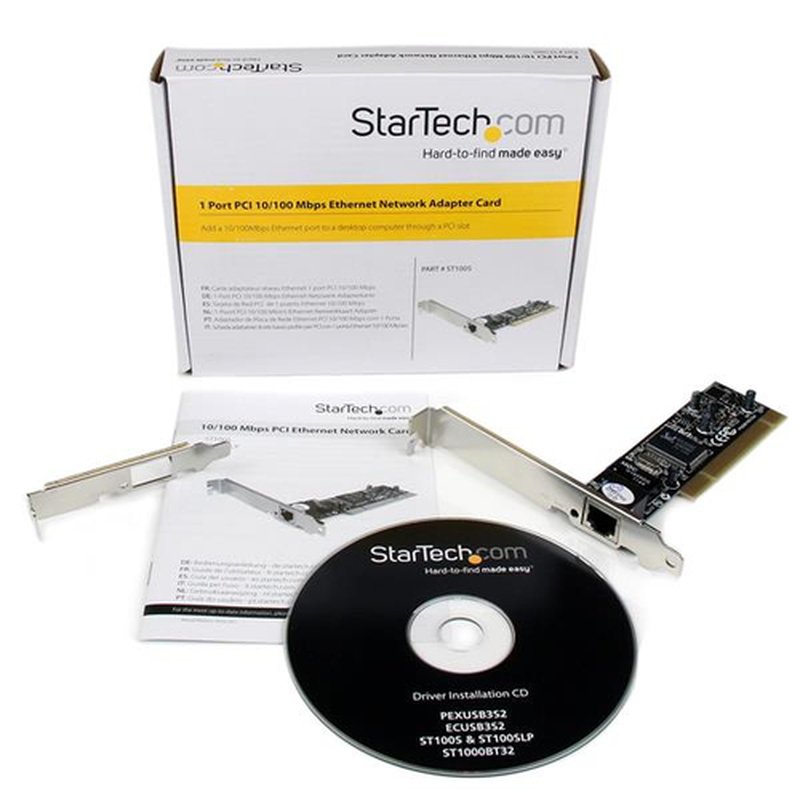 StarTech.com Adaptador Tarjeta de Red NIC PCI de 1 Puerto Fast Ethernet 10/100Mbps RJ45 - Imagen 4