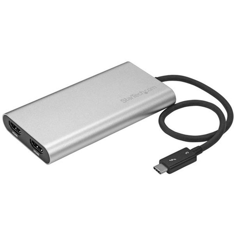 StarTech.com Adaptador Thunderbolt 3 a HDMI Doble - 4K 30Hz StarTech.com Adaptador Thunderbolt 3 a HDMI Doble - 4K 30Hz