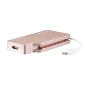StarTech.com Adaptador USB-C de Vídeo Multipuertos - de Aluminio - 4K 30Hz - Oro Rosa StarTech.com Adaptador USB-C de Vídeo Multipuertos - de Aluminio - 4K 30Hz - Oro Rosa